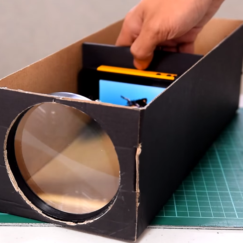 Build a Smartphone Projector with a Shoebox - Projection Mapping Central