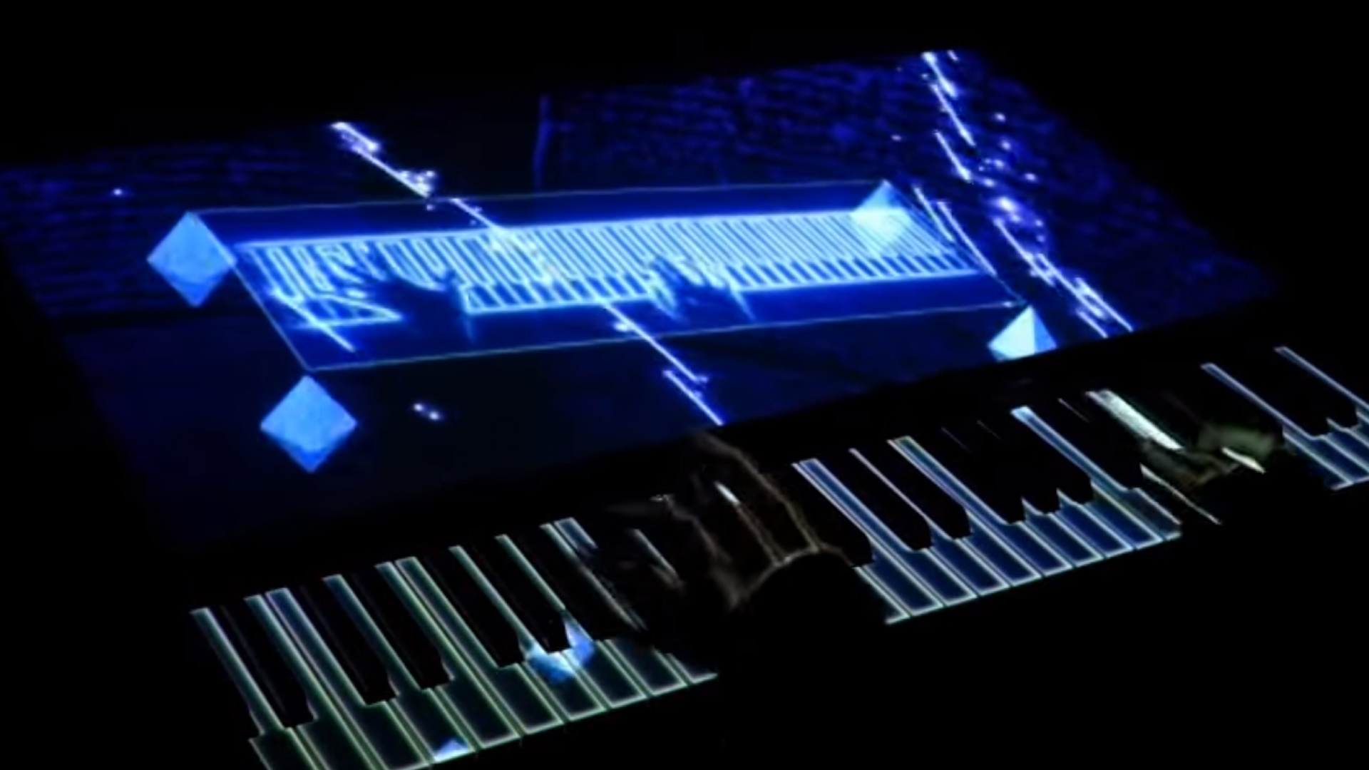 piano projection mapping